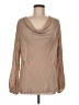 Theory 100% Rayon Tan Long Sleeve Blouse Size M - photo 1