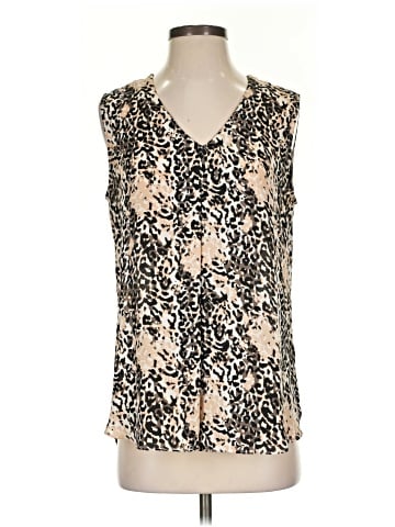 Rose + Olive Sleeveless Blouse (view 1)