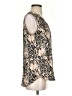 Rose + Olive 100% Polyester Animal Print Tan Sleeveless Blouse Size S - photo 4