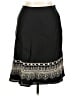 Rafaella 100% Linen Paisley Black Formal Skirt Size 14 (petite) - photo 1
