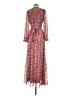 AaKaa 100% Polyester Paisley Pink Casual Dress Size S - photo 2