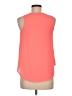 iris 100% Polyester Orange Sleeveless Blouse Size M - photo 2