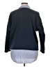 Fashionista 100% Polyester Blue Pullover Sweater Size 1X - photo 2