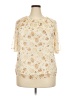 Ann Taylor LOFT Ivory Short Sleeve Blouse Size XXL - photo 1