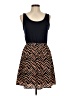 Charming Charlie 100% Polyester Chevron-herringbone Brown Casual Dress Size M - photo 1