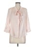 DKNY 100% Polyester Pink 3/4 Sleeve Blouse Size M (petite) - photo 1