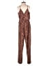 Express Animal Print Brown Jumpsuit Size XS - photo 2