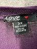 Love Purple Long Sleeve Top Size 3X - photo 7