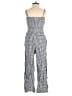 J.Crew 100% Linen Checkered-gingham Blue Jumpsuit Size 00 - photo 2