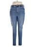 American Eagle Outfitters Solid Blue Jeans Size 16 - photo 1