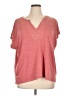Cable & Gauge Pink Short Sleeve Top Size 1X - photo 1