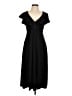 Unbranded Solid Black Casual Dress Size L - photo 1