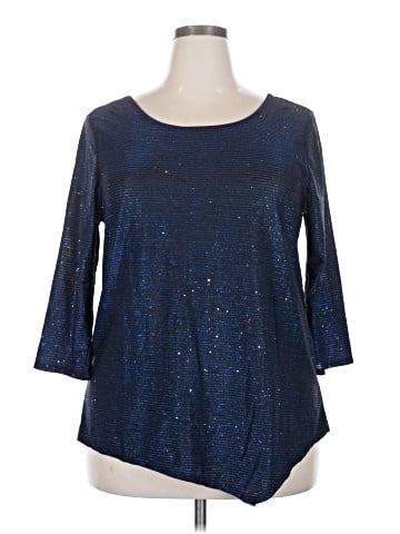 NY Collection 3/4 Sleeve Top (view 1)