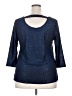 NY Collection Blue 3/4 Sleeve Top Size 2X - photo 2