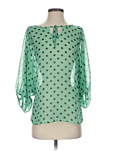 Hi There from Karen Walker 3/4 Sleeve Blouse (view 1)