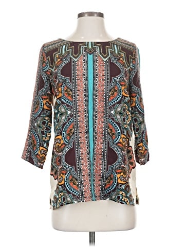 Pink Owl 3/4 Sleeve Blouse (view 1)