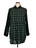 HOTOUCH Plaid Green 3/4 Sleeve Button-Down Shirt Size XL - photo 1
