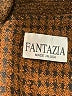 Fantazia Houndstooth Chevron-herringbone Checkered-gingham Plaid Solid Tweed Brown Coat Size XL (estimated) - photo 6