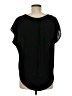 Lush 100% Polyester Black Short Sleeve Top Size M - photo 2