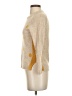 YOON Polka Dots Gold Ivory Cardigan Size S - photo 5