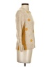 YOON Polka Dots Gold Ivory Cardigan Size S - photo 4
