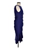 Milly Solid Blue Cocktail Dress Size 4 - photo 4