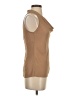 Banana Republic 100% Polyester Tan Sleeveless Blouse Size 0 - photo 4