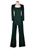 Eliza J Solid Green Jumpsuit Size 2 - photo 1