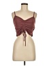 Zara 100% Polyester Burgundy Sleeveless Top Size M - photo 1