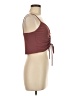 Zara 100% Polyester Burgundy Sleeveless Top Size M - photo 4