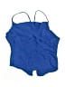 Zara Solid Blue Swimsuit Top Size S - photo 1