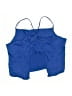 Zara Solid Blue Swimsuit Top Size S - photo 2