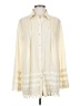 Young Threads 100% Viscose Ivory Long Sleeve Blouse Size S - photo 1
