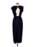 J.Crew 100% Polyester Solid Blue Jumpsuit Size 8 - photo 2