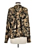 H&M 100% Polyester Floral Gold Long Sleeve Blouse Size 8 - photo 2