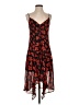 Aqua 100% Polyester Floral Red Cocktail Dress Size XS - photo 1