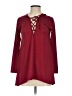 Unbranded Burgundy Long Sleeve Blouse Size S - photo 1