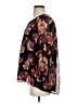 Madewell 100% Polyester Floral Black Red 3/4 Sleeve Blouse Size S (estimated) - photo 5