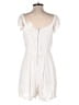 Volcom 100% Viscose Hearts White Romper Size S - photo 2