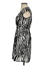 H&M 100% Polyester Animal Print Black Casual Dress Size 2 - photo 5