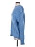 MNG Chevron-herringbone Blue Pullover Sweater Size S - photo 5