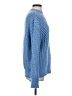 MNG Chevron-herringbone Blue Pullover Sweater Size S - photo 4