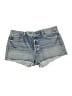 AGOLDE 100% Cotton Solid Blue Denim Shorts Size 34 waist - photo 1