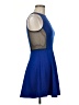 Forever 21 Color Block Blue Cocktail Dress Size M - photo 4