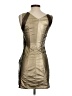 Forever 21 100% Polyurethane Metallic Tan Cocktail Dress Size S - photo 2