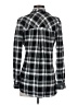 Venus Plaid Black Long Sleeve Blouse Size XS - photo 2
