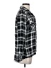 Venus Plaid Black Long Sleeve Blouse Size XS - photo 4