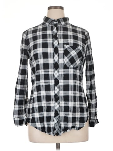 Polly & Esther Long Sleeve Button-Down Shirt (view 1)