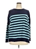 Caslon Stripes Blue Pullover Sweater Size 2X - photo 1
