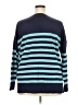 Caslon Stripes Blue Pullover Sweater Size 2X - photo 2